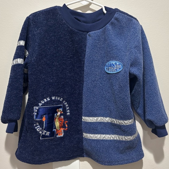 Disney Other - Vintage Winnie the Pooh Tigger 100 Acre Sports Embroidered Fleece Sweatshirt 3T